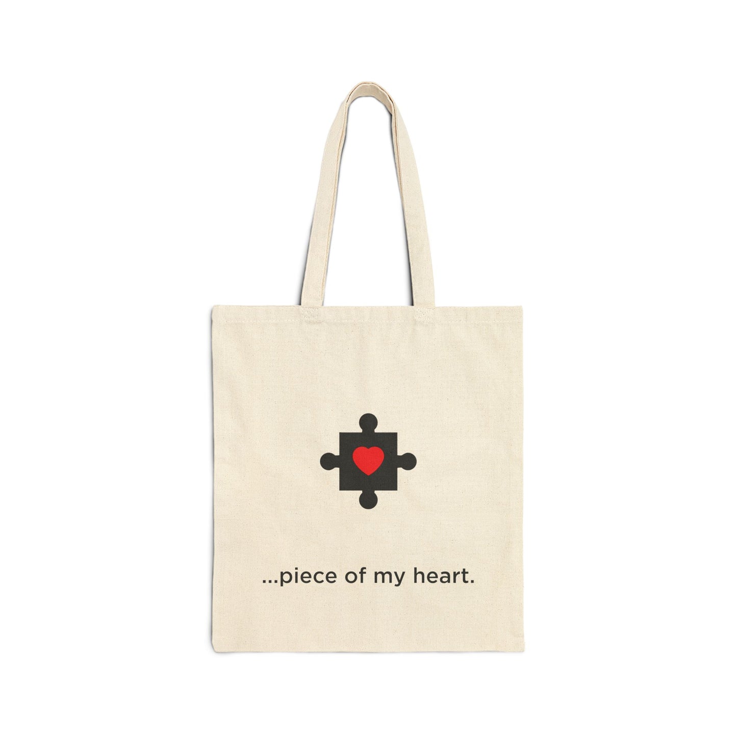 The Missing Piece of My Heart – Matching Tote Bag Natural Set