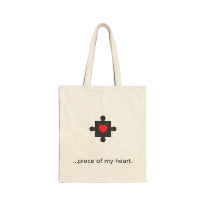 The Missing Piece of My Heart – Matching Tote Bag Natural Set
