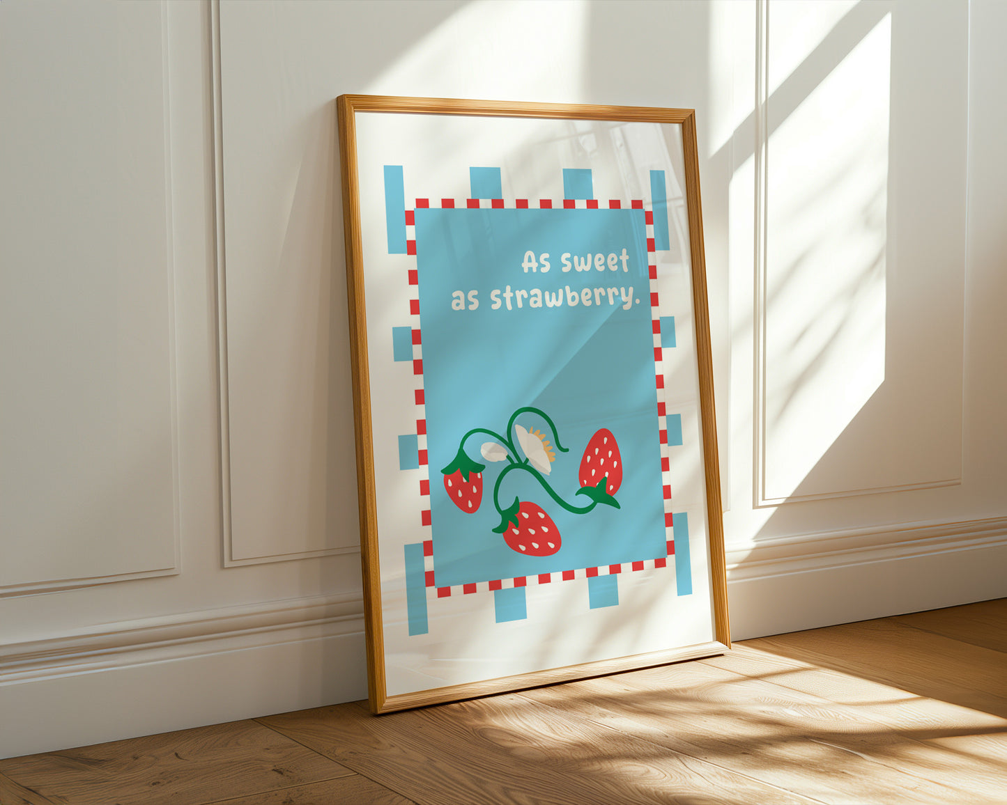 As Sweeth As Strawberry - Wall Print
