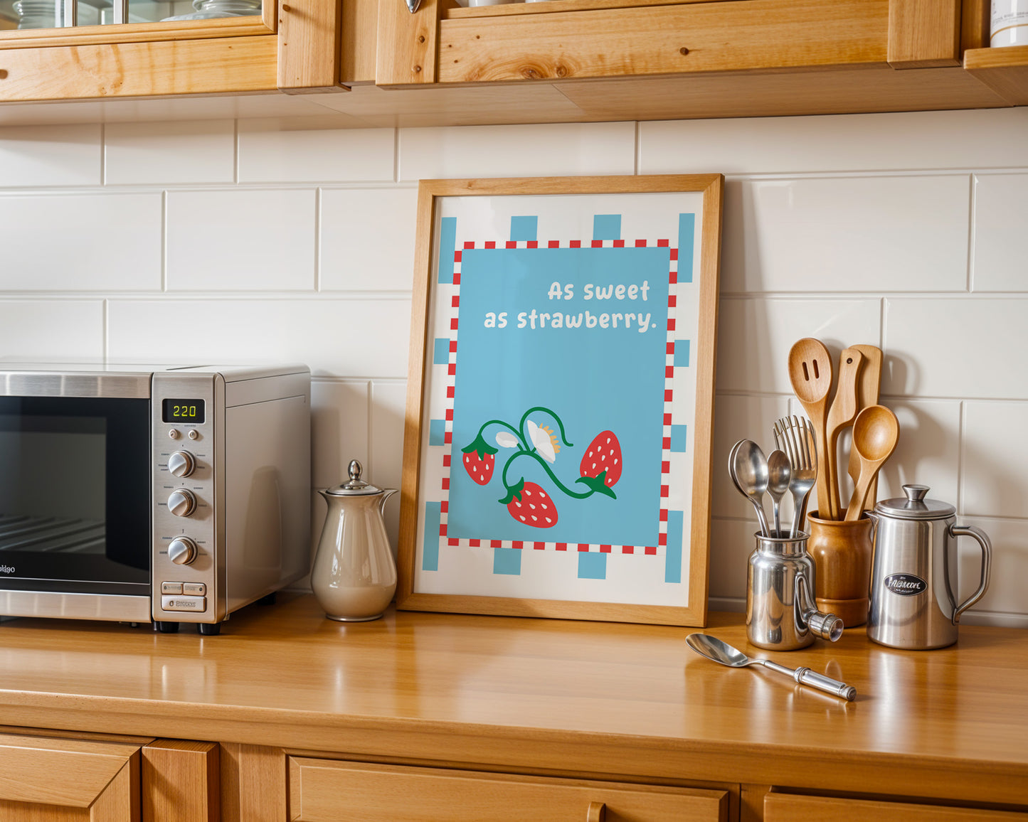 As Sweeth As Strawberry - Wall Print