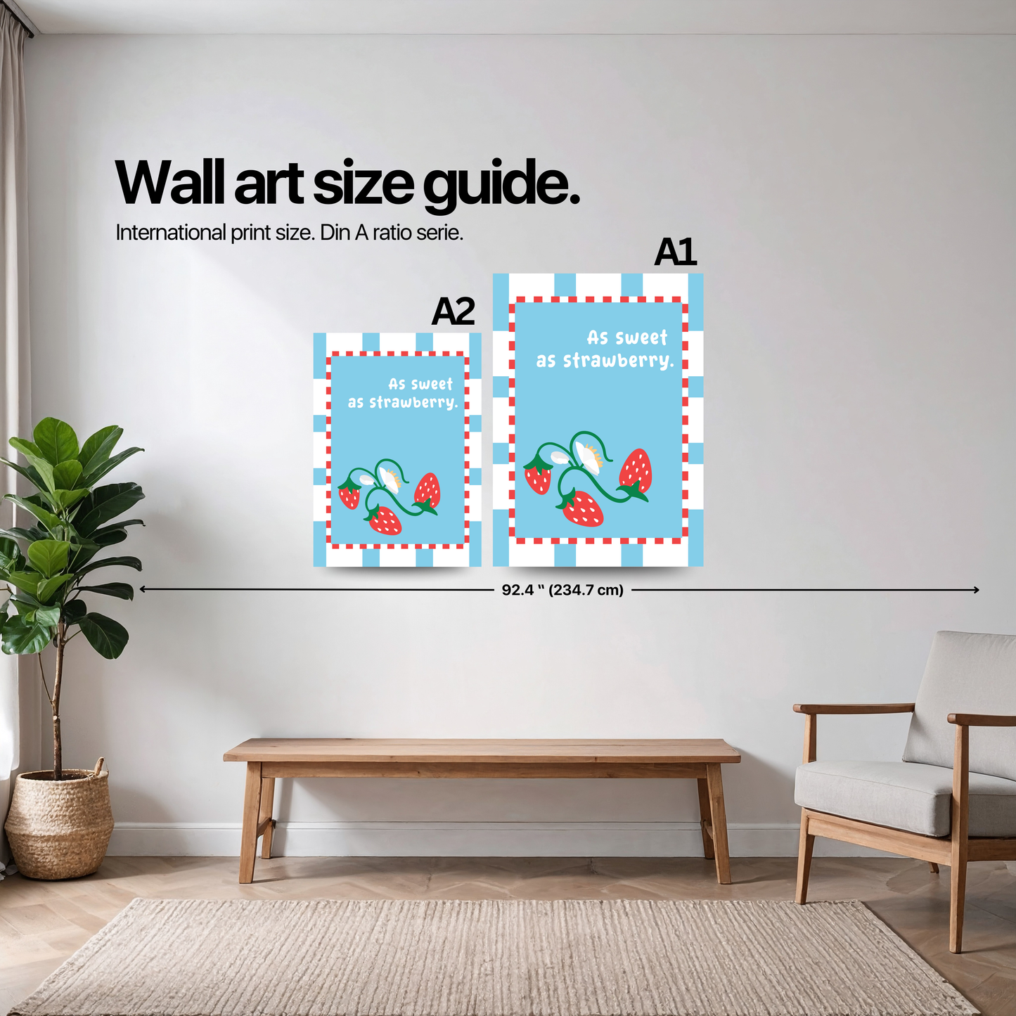 As Sweeth As Strawberry - Wall Print