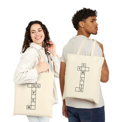 You Complete Me – Matching Tote Bag Natural Set