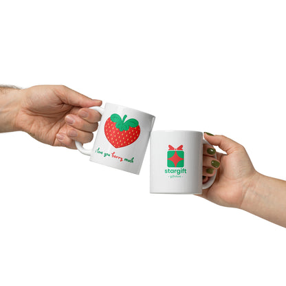 I Love You Berry Much – Cute Strawberry Mug 11oz