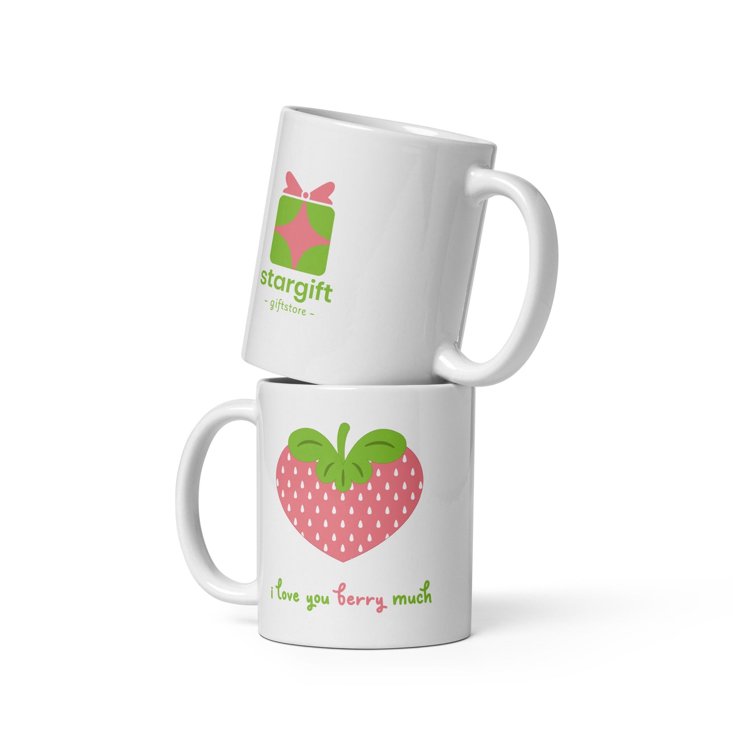 I Love You Berry Much – Cute Strawberry Mug 11oz